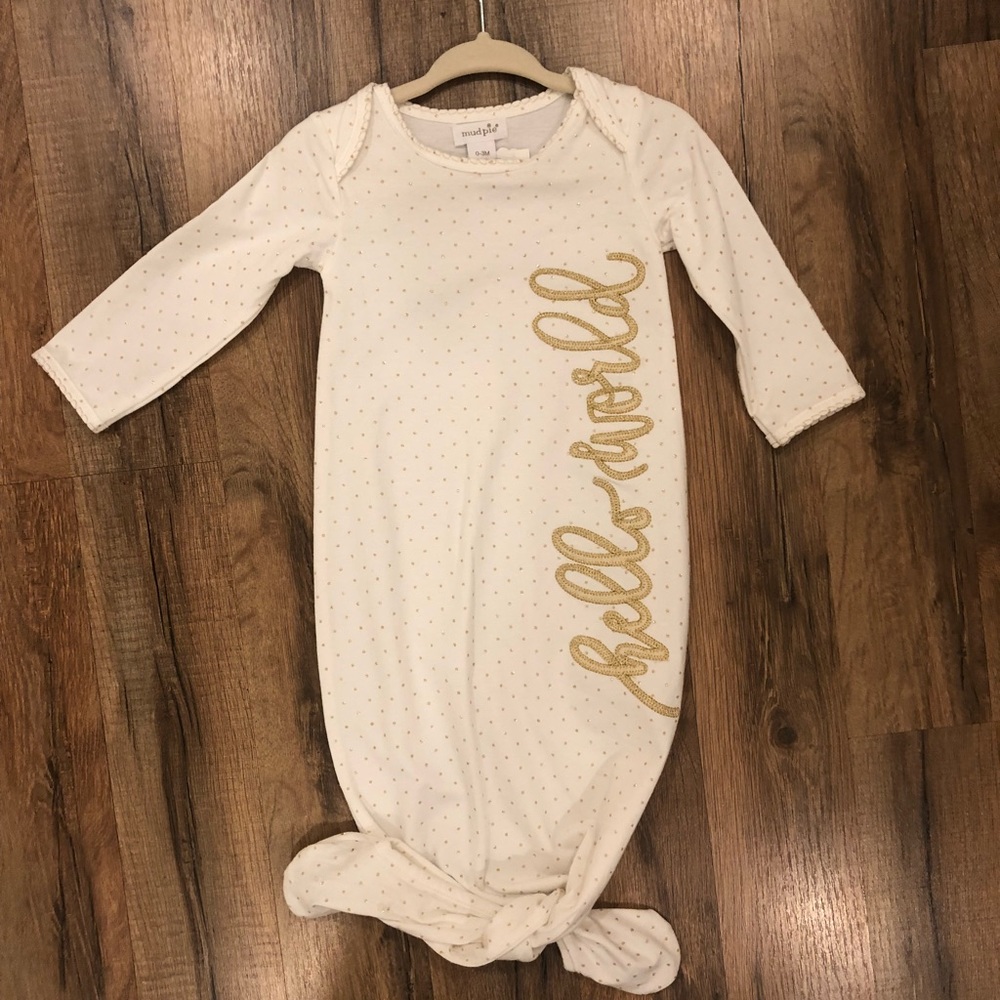 Hello World infant sleep gown